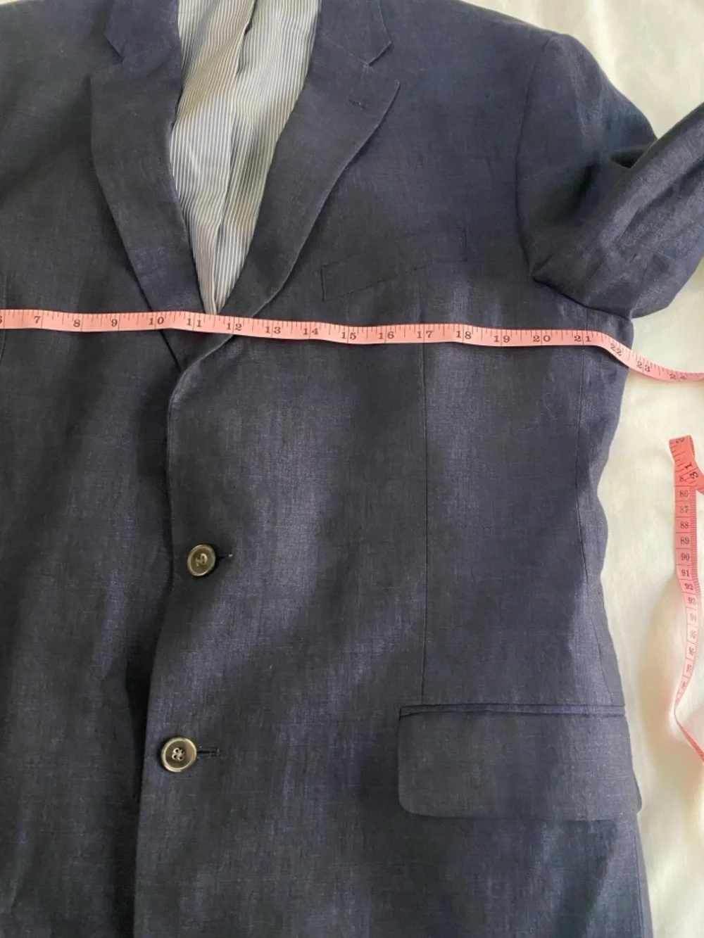 Jos. A. Bank 1905 Blue 100%‎ Linen Tailored Fit Summer Blazer 42L